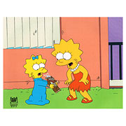 Simpsons Lisa and Maggie Original Production Cel